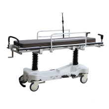 Cama con ruedas de hospital de emergencia de aluminio hidráulico